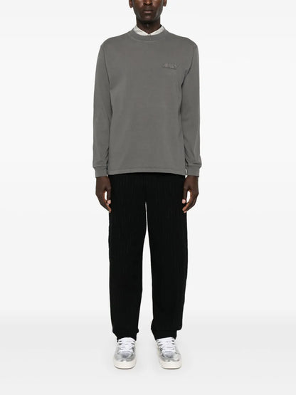 Logo-Patch Cotton Sweatshirt