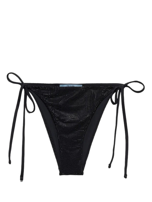 Logo-Plaque Side-Tie Bikini Bottom