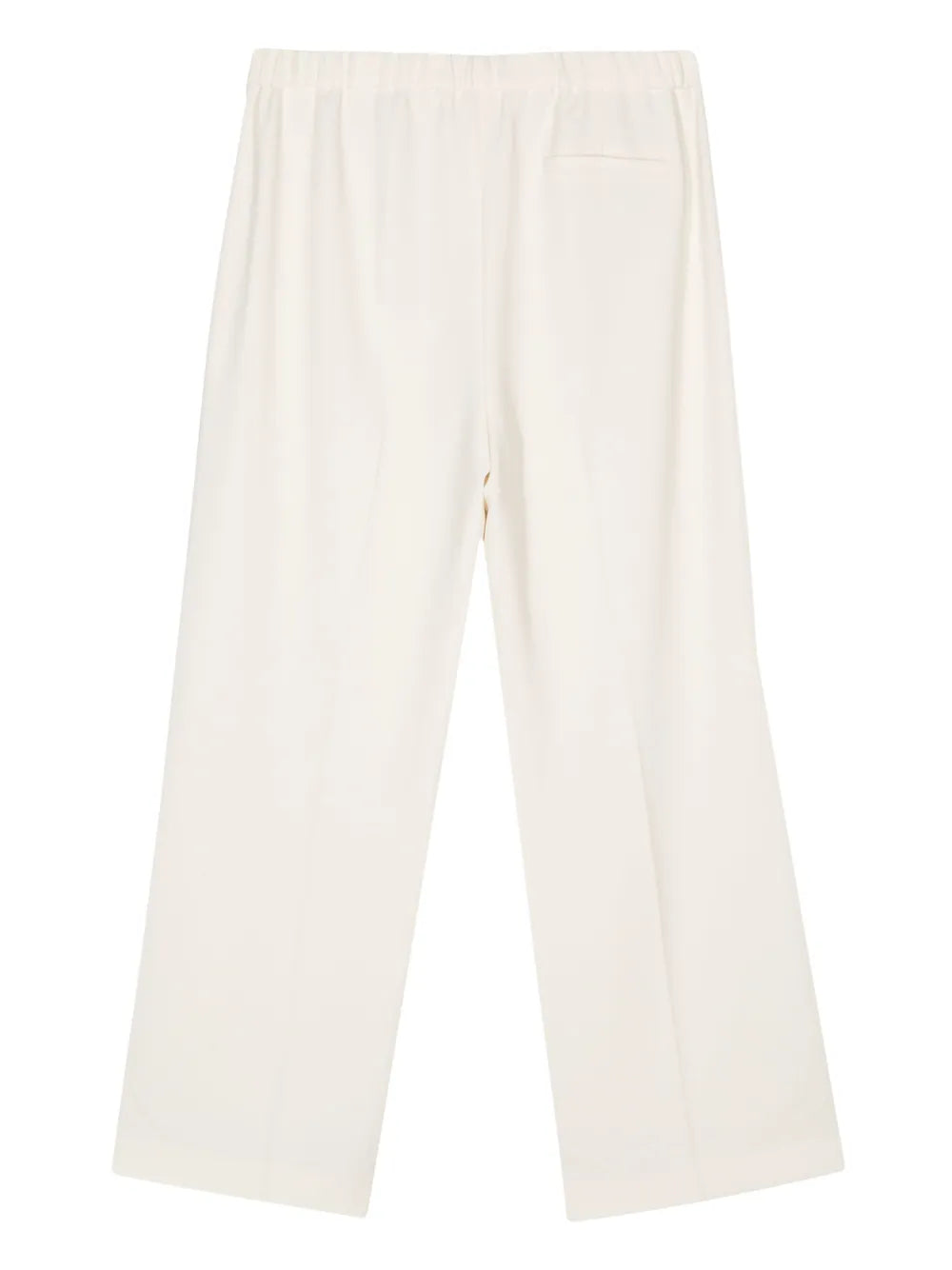 Wide-Leg Crepe Trousers