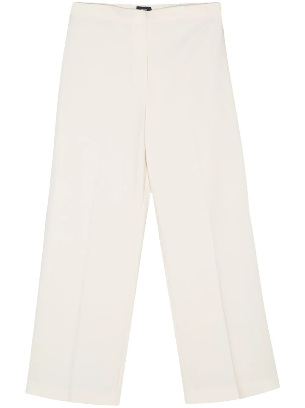 Wide-Leg Crepe Trousers