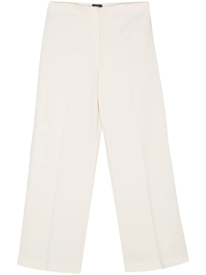 Wide-Leg Crepe Trousers