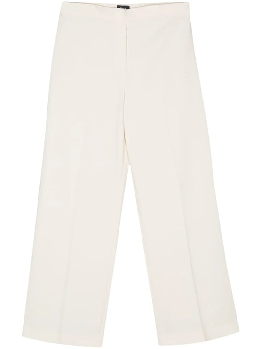 Wide-Leg Crepe Trousers