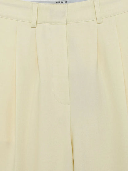 Pleated Cropped Trousers