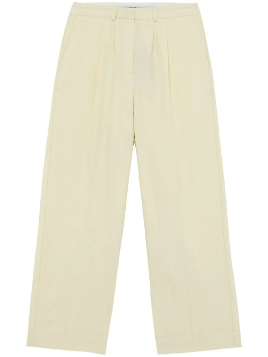 Pleated Cropped Trousers