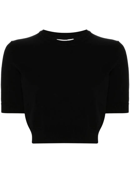 Crew-Neck Cropped T-Shirt
