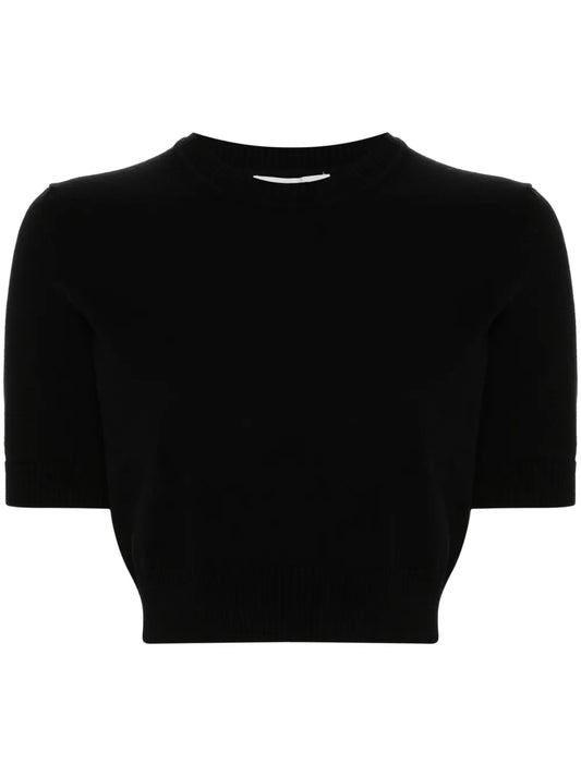 Crew-Neck Cropped T-Shirt