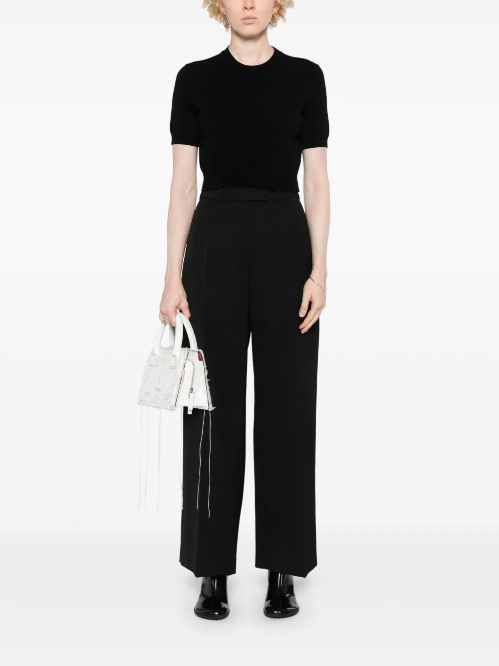 Crew-Neck Cropped T-Shirt