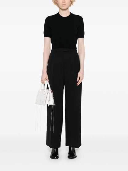 Crew-Neck Cropped T-Shirt