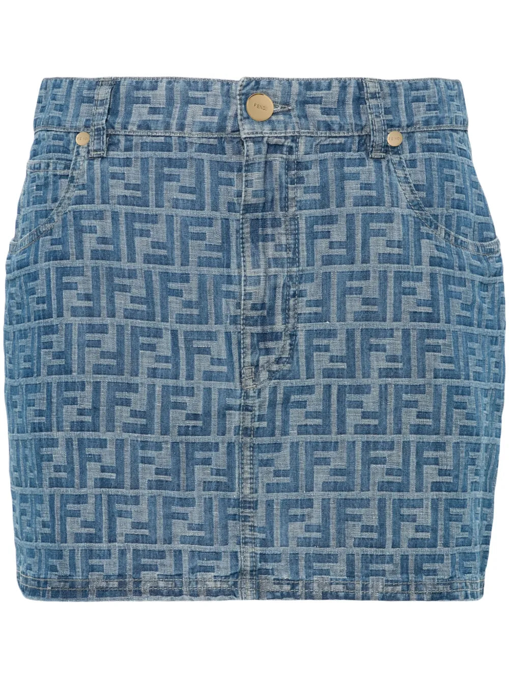 Ff-Motif Mini Skirt