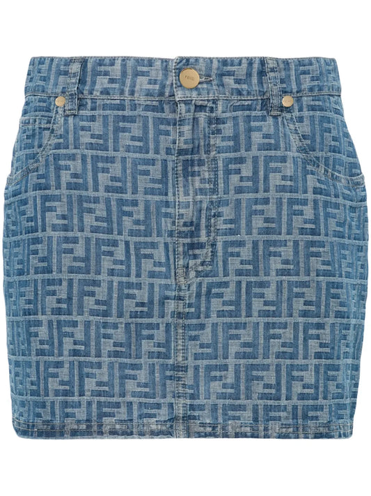 Ff-Motif Mini Skirt