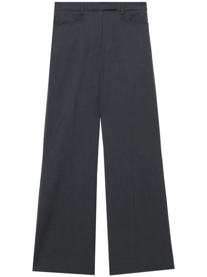 Mid-Rise Straight-Leg Trousers