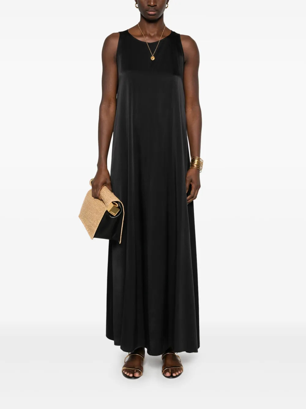 Satined Maxi Dress