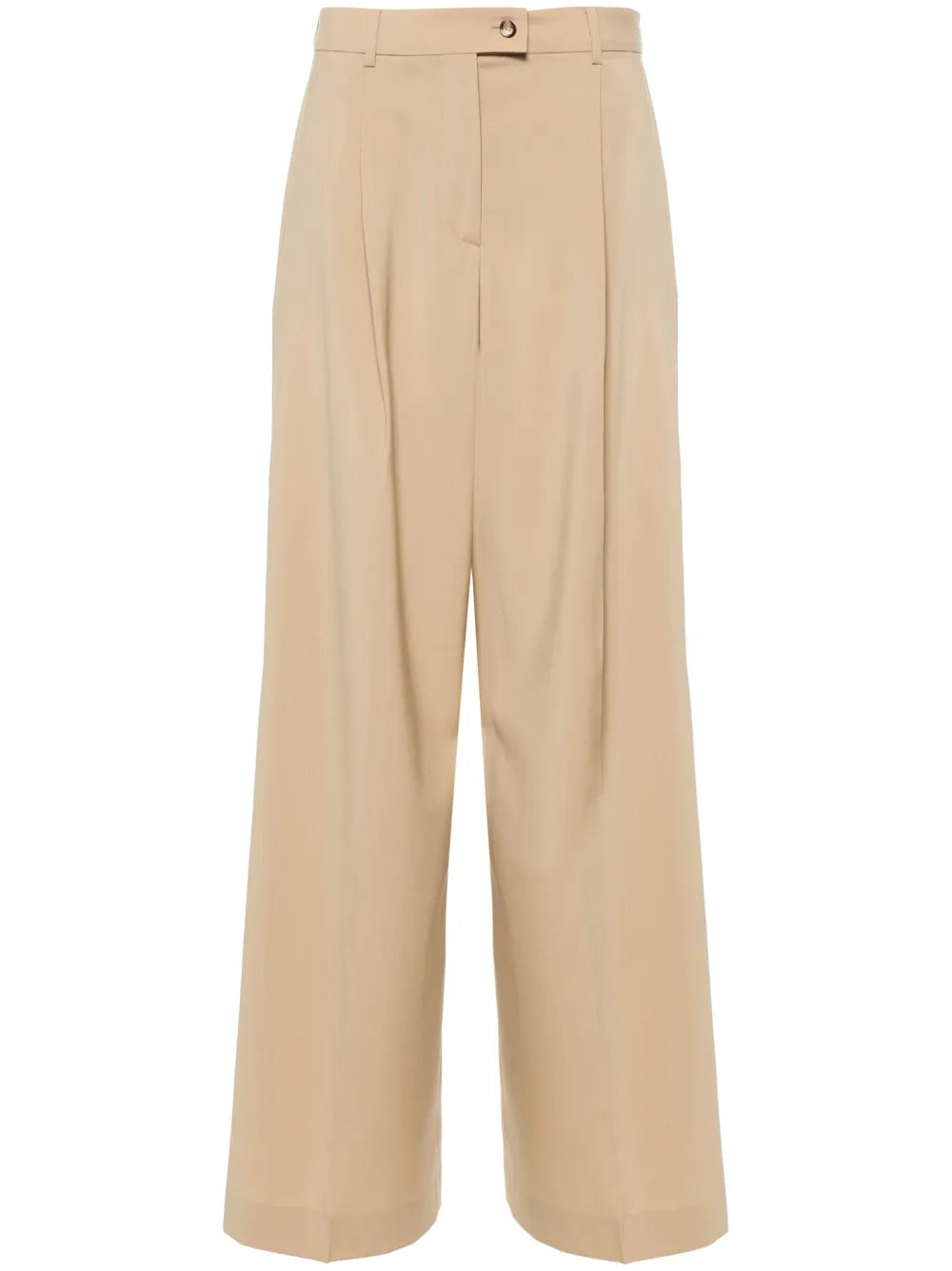 Mid-Rise Palazzo Trousers