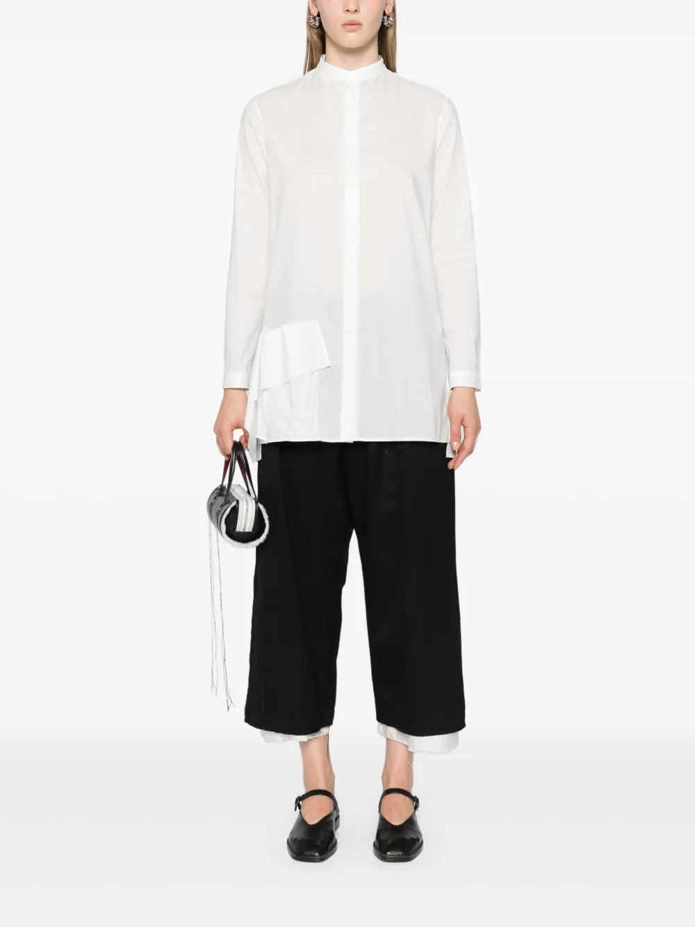 Panel-Appliqué Cotton Shirt