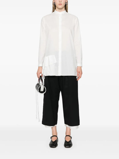 Panel-Appliqué Cotton Shirt