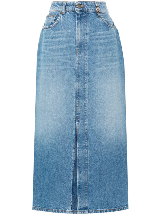 Denim Midi Skirt
