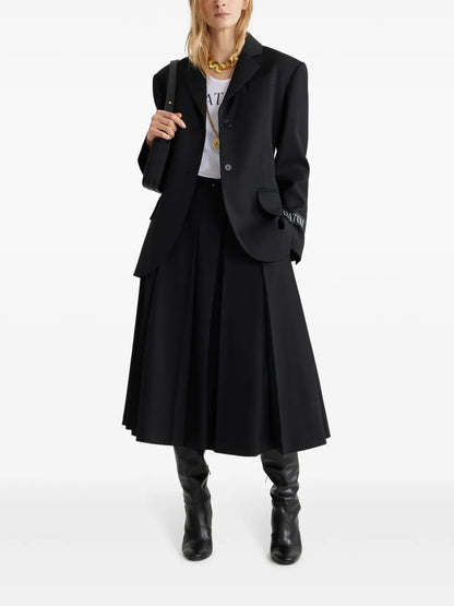 Logo-Patch Belted Blazer