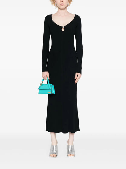 Ribbed-Knit Maxi Dress