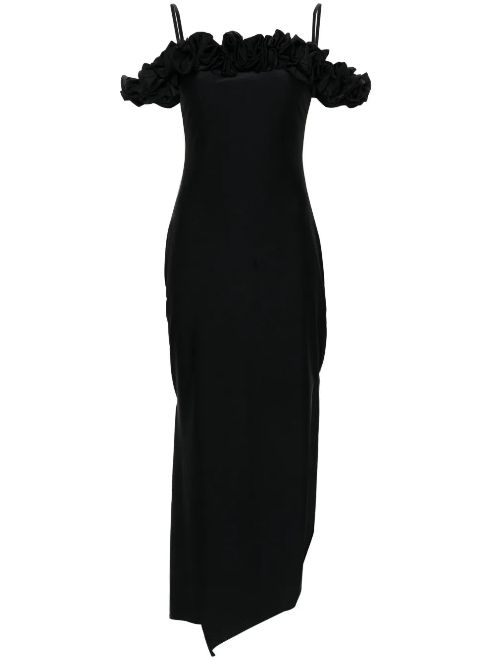 Ruffle-Detail Maxi Dress