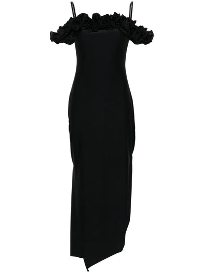 Ruffle-Detail Maxi Dress