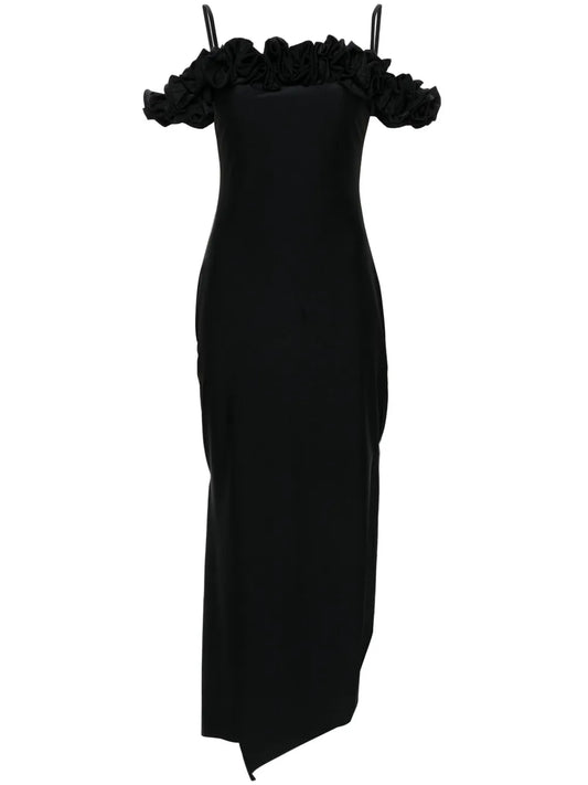 Ruffle-Detail Maxi Dress