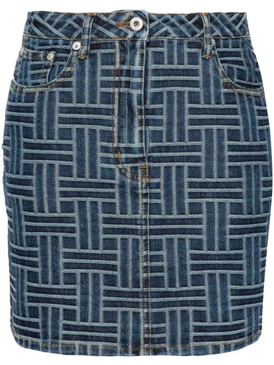 Weave Mini Skirt