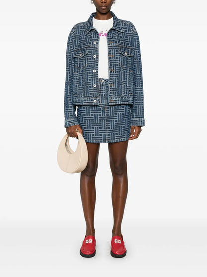 Weave Mini Skirt