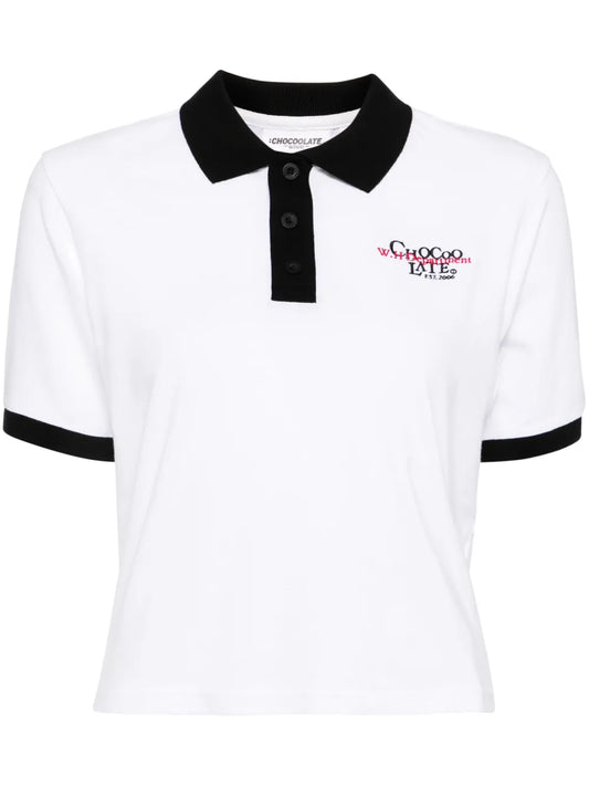Logo-Embroidered Polo Top