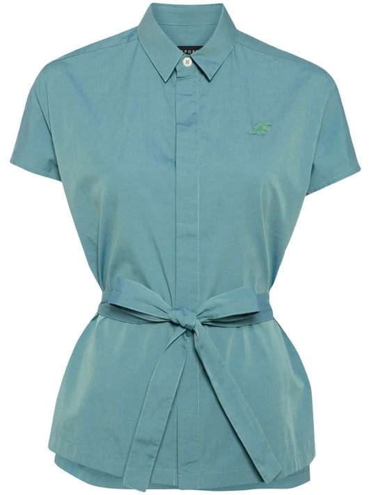 Poplin Sleeveless Shirt