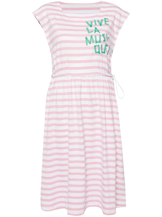 Stripe Pattern Print Dress