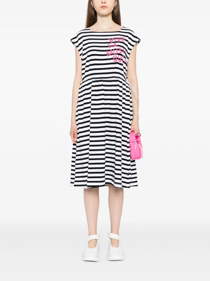 Stripe Pattern Print Dress