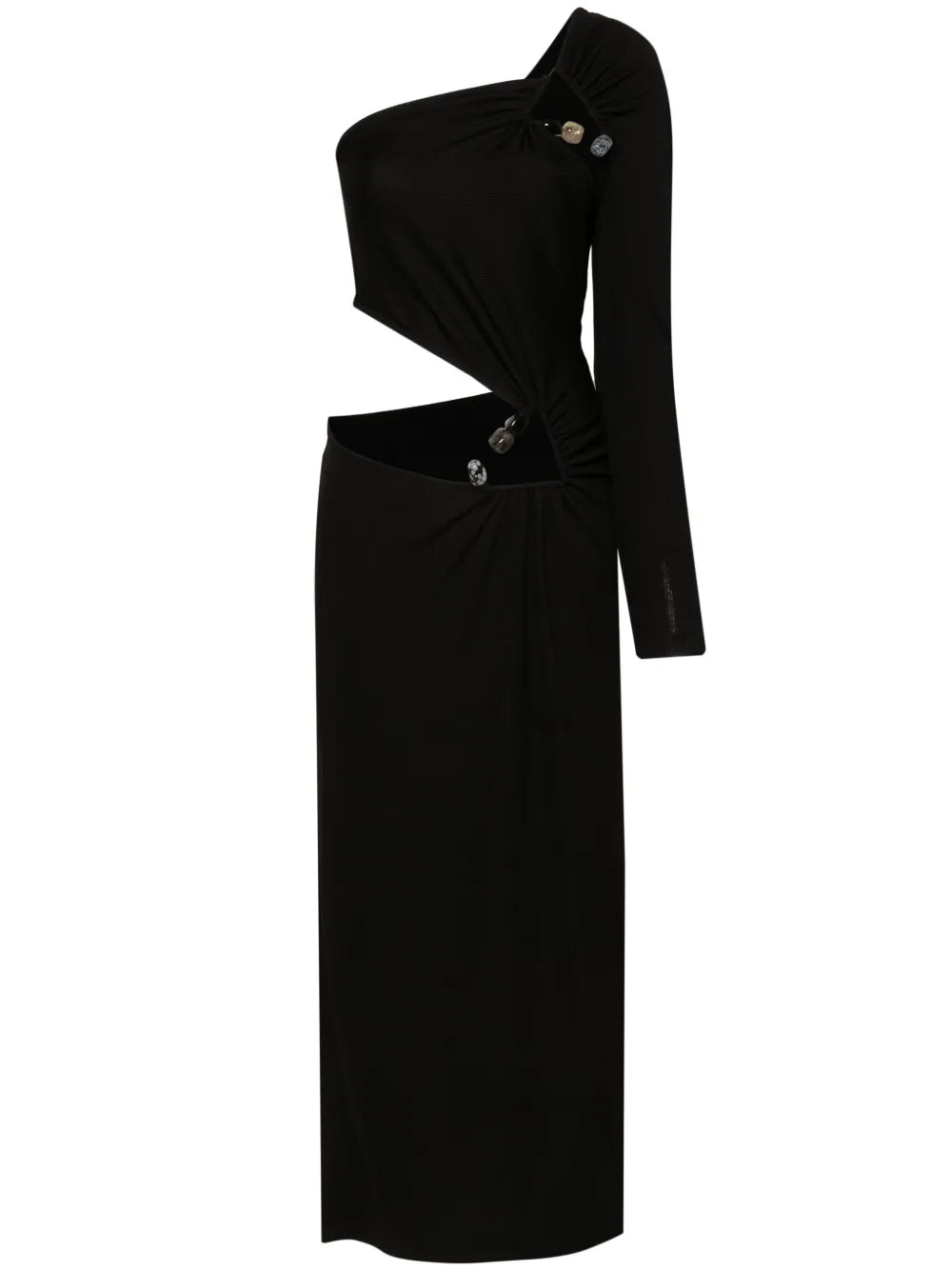 Cut-Out Asymmetric Maxi Dress
