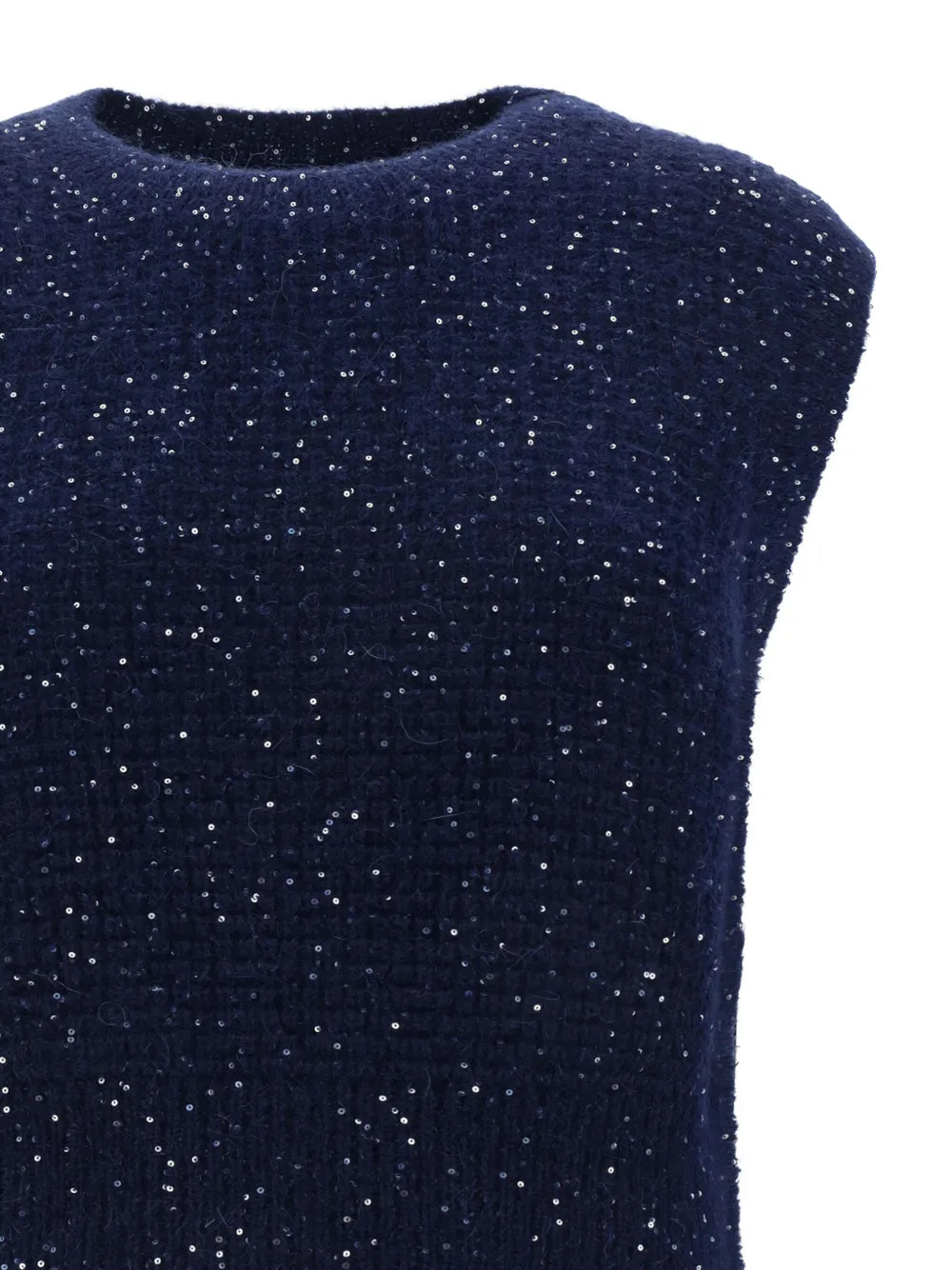Sequinned Wool Gilet