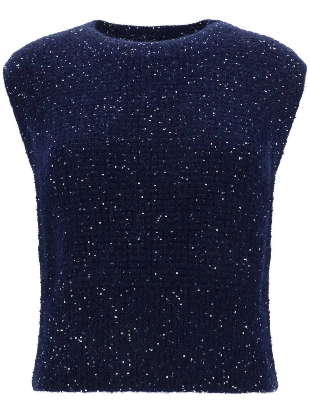 Sequinned Wool Gilet