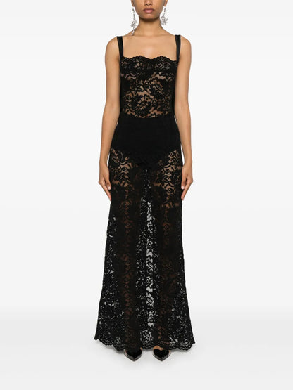 Corded-Lace Maxi Dress