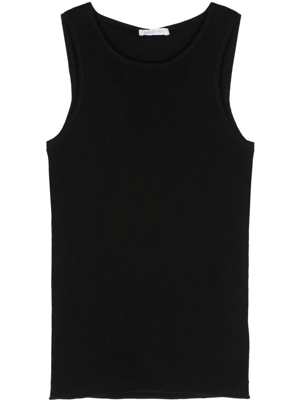 Fine-Ribbed Wool Top