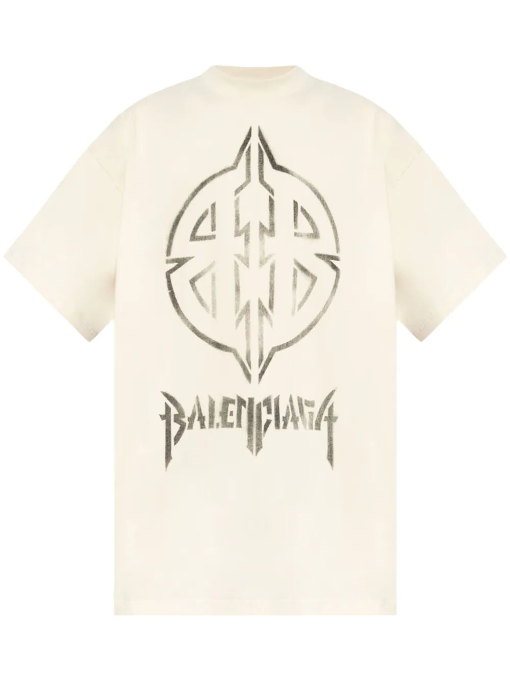 Metal Bb Stencil Cotton T-Shirt