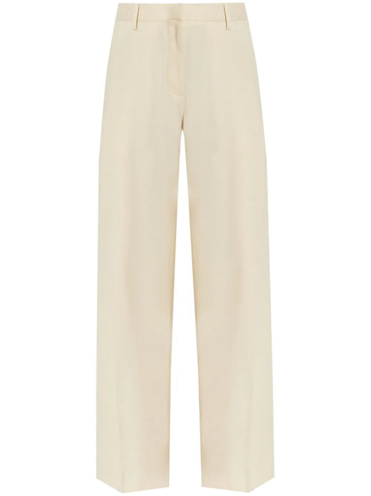 Pleated Wide-Leg Trousers