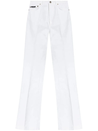 Flared Denim Trousers