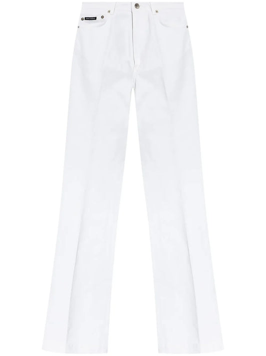 Flared Denim Trousers