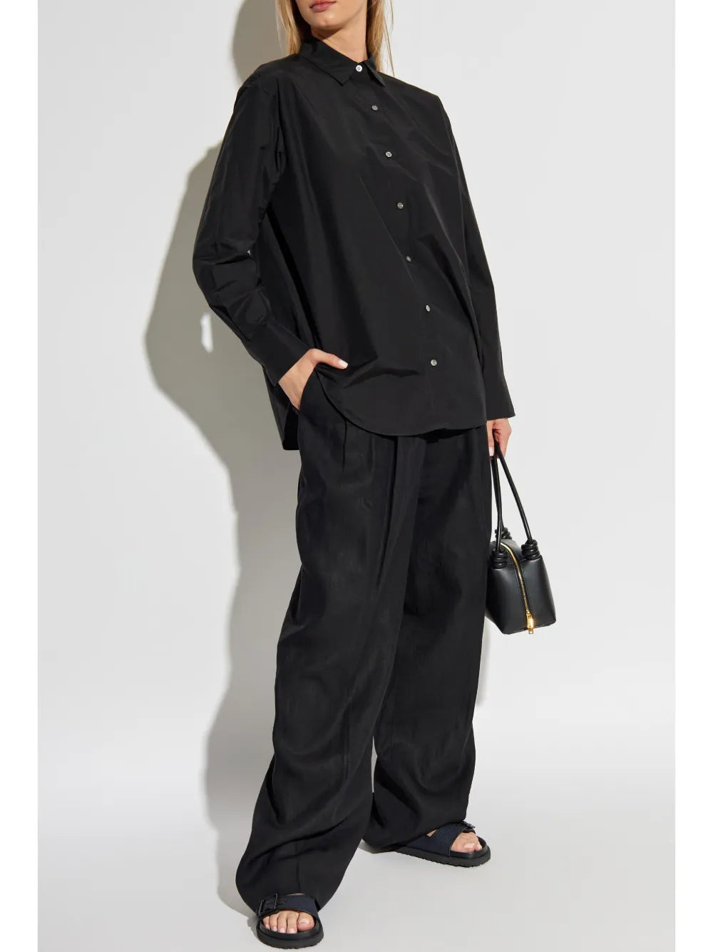 Pleat-Detail Linen Trousers