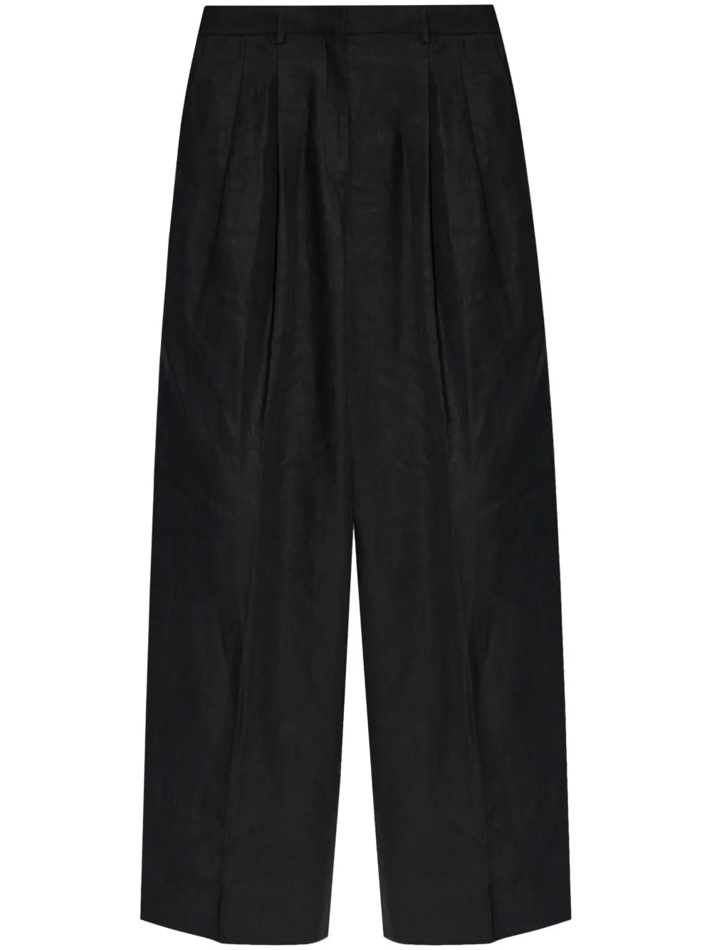 Pleat-Detail Linen Trousers