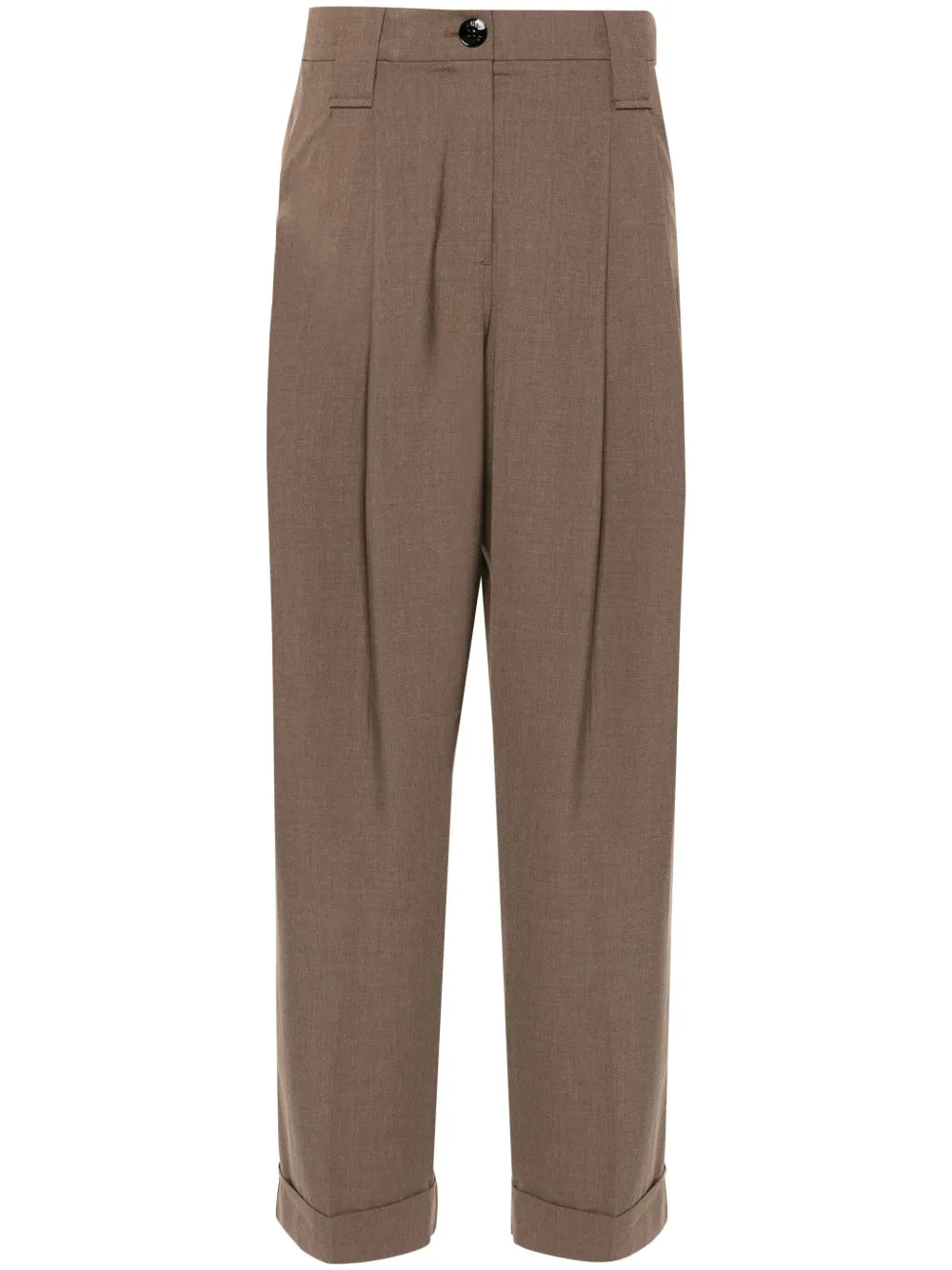 Pleated Tapered Trousers