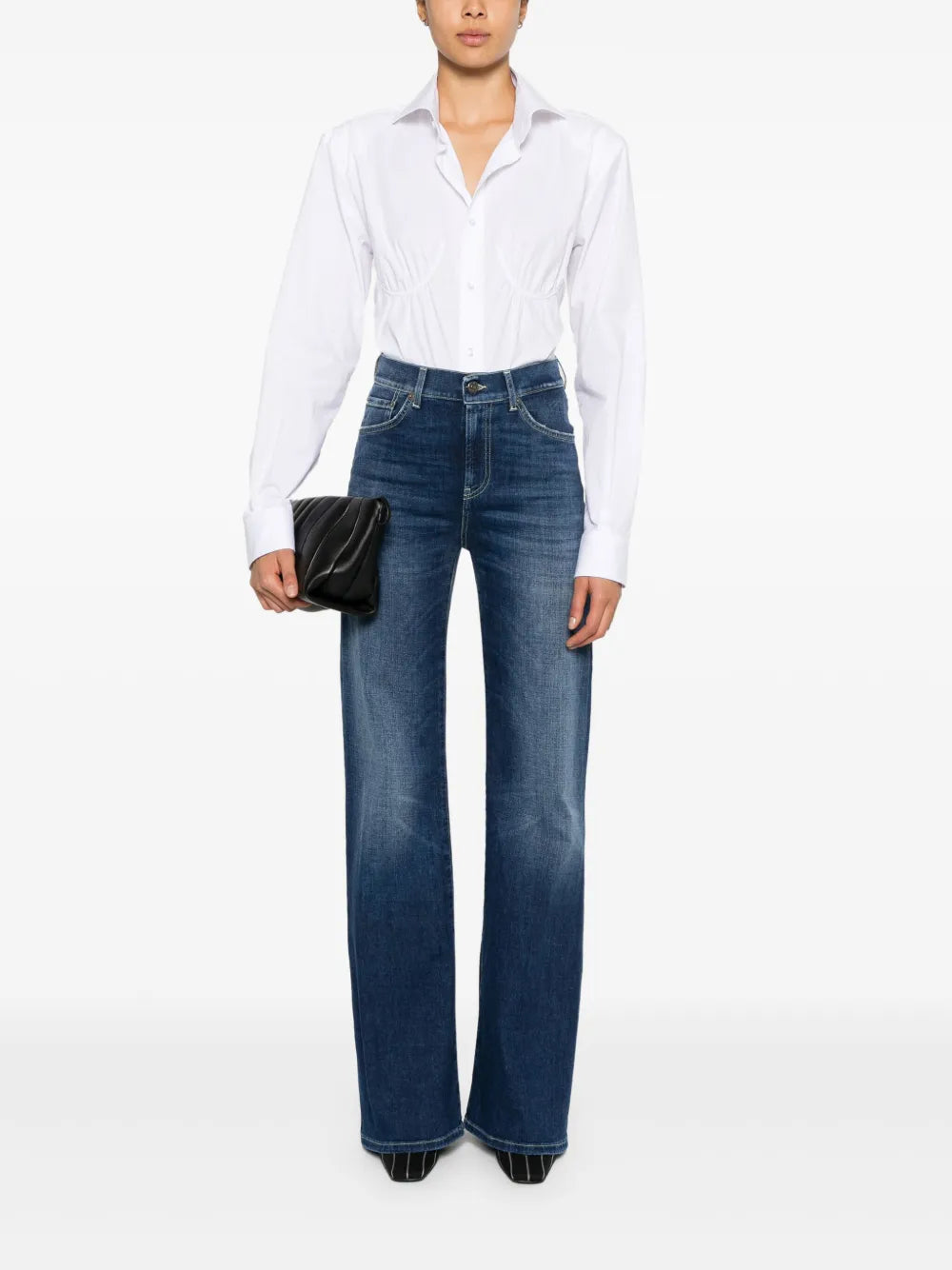Amber Mid-Rise Wide-Leg Jeans