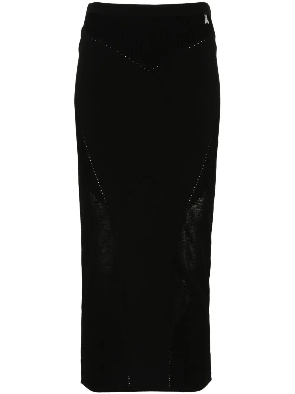 Logo-Plaque Midi Skirt