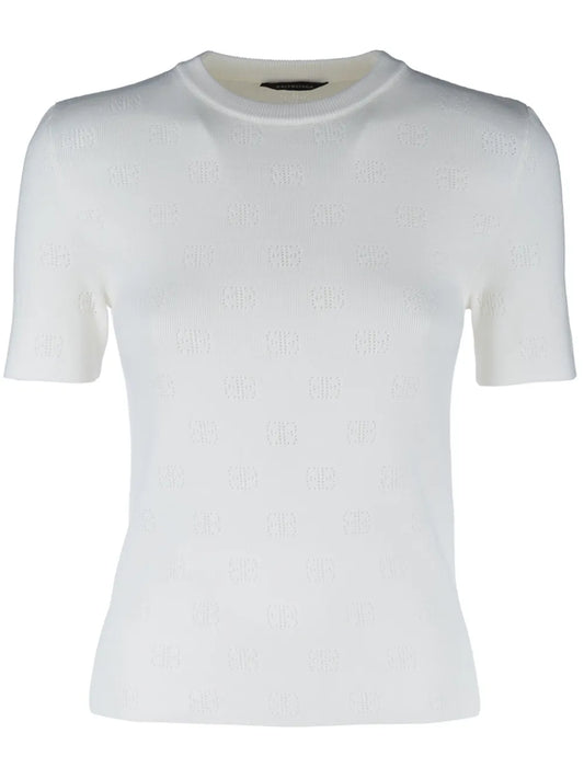 Bb Pointelle-Knit T-Shirt