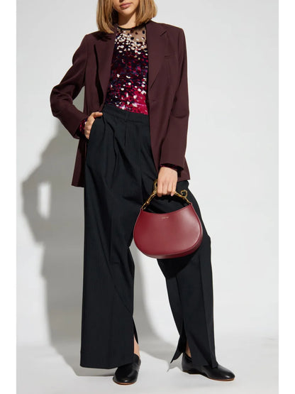 Semi-Sheer Long-Sleeve Top