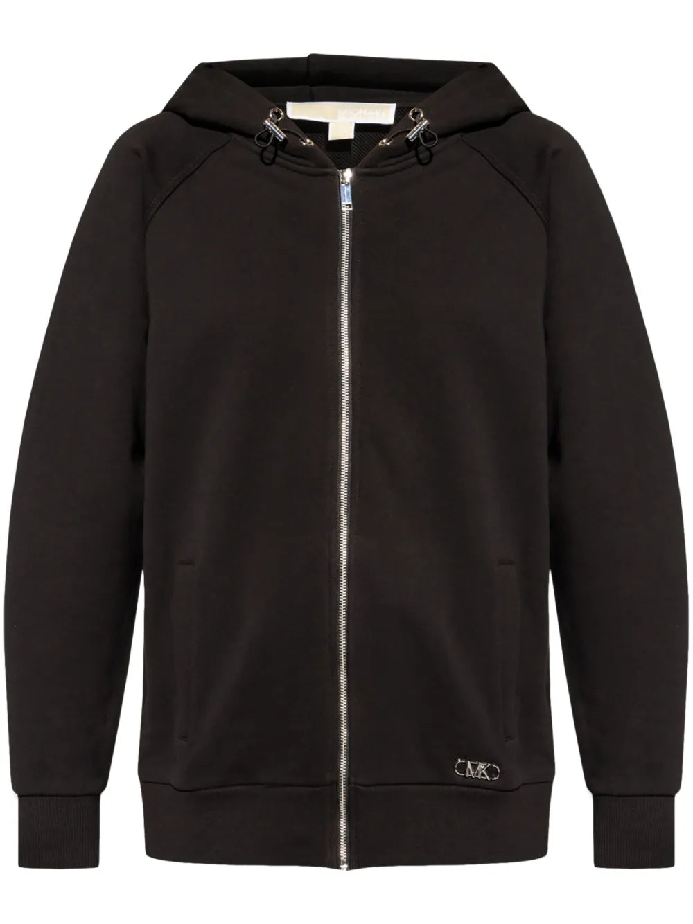 Logo-Plaque Zip-Up Hoodie