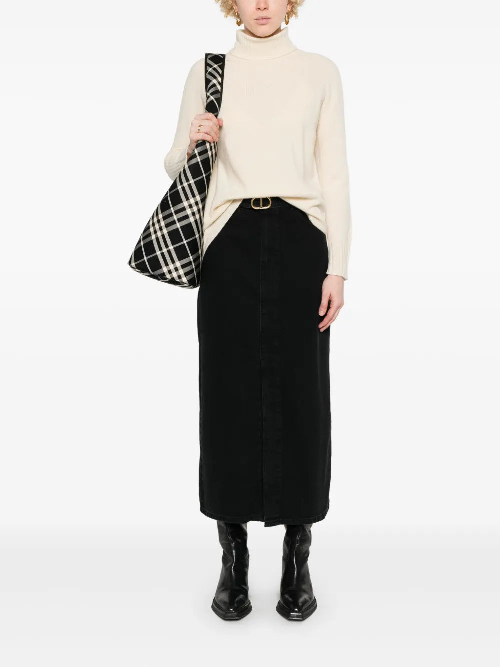 Roll-Neck Wool-Cashmere Blend Jumper