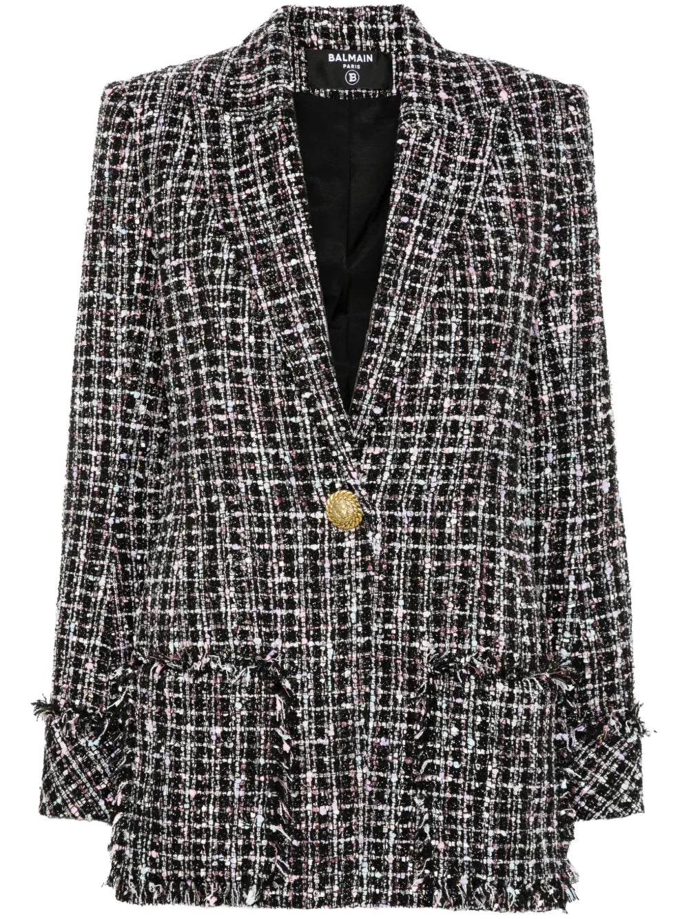 Single-Breasted Tweed Jacket